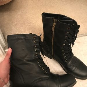 Black Combat boots